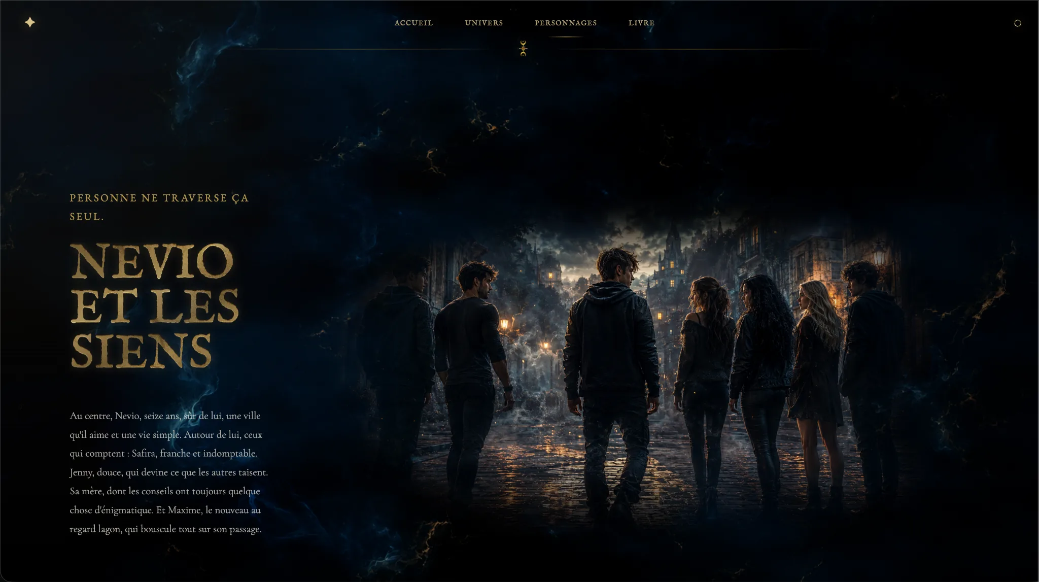 Capture d'écran du site LEDO — personnages